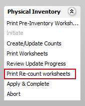 Print Re-count Worksheets