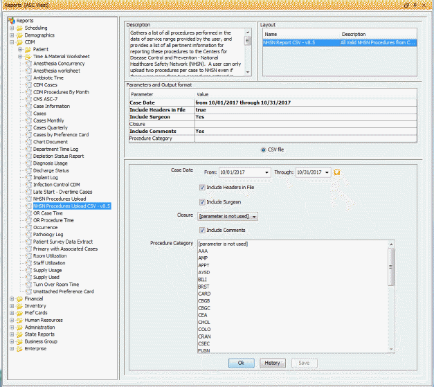 NHSN Procedures Upload CSV v8.5 2022 User Guide